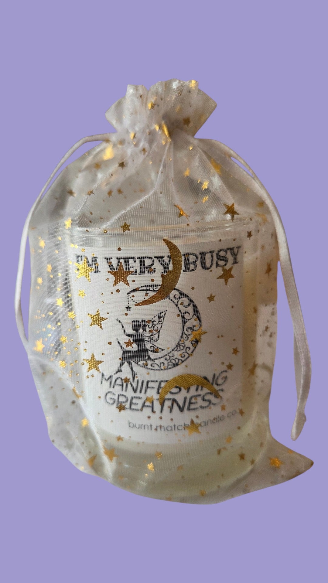 I'm Very Busy Manifesting Greatness Candle