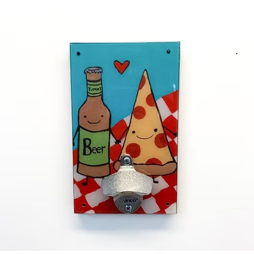 Pizza and Beer Bottle Opener