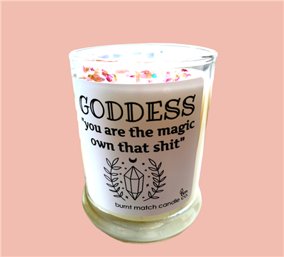 Goddess Crystal Candle 8 oz