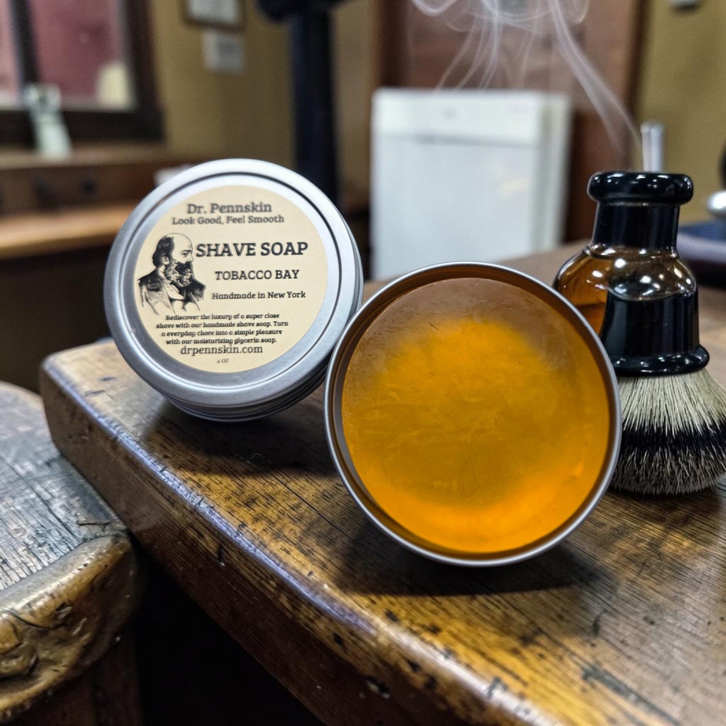 Dr. Pennskin Shave Soap in Tin