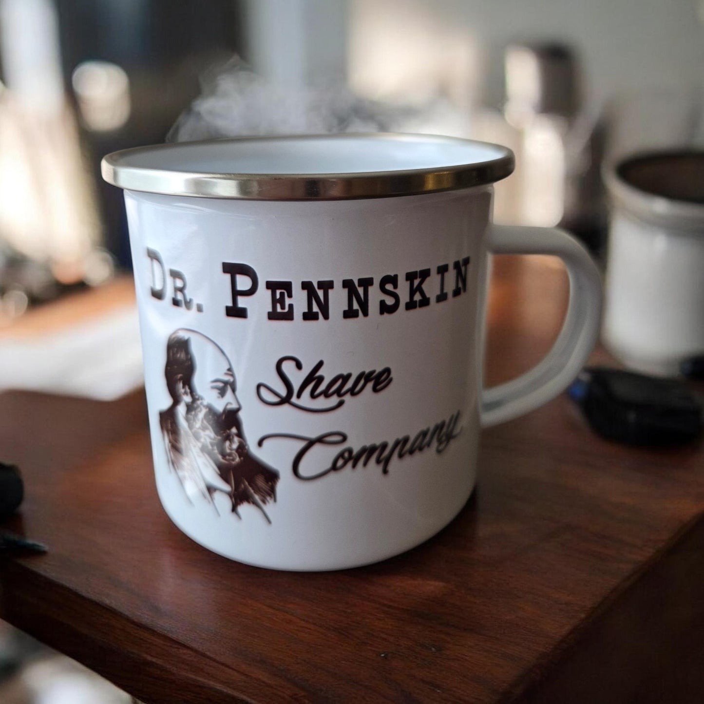 Dr. Pennskin Shave Tin Scuttle Mug