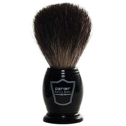 Parker Ebony Handle Black Badger Shaving Brush and Stand