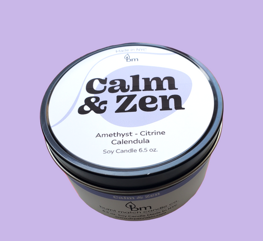 Calm & Zen Crystal  Candle