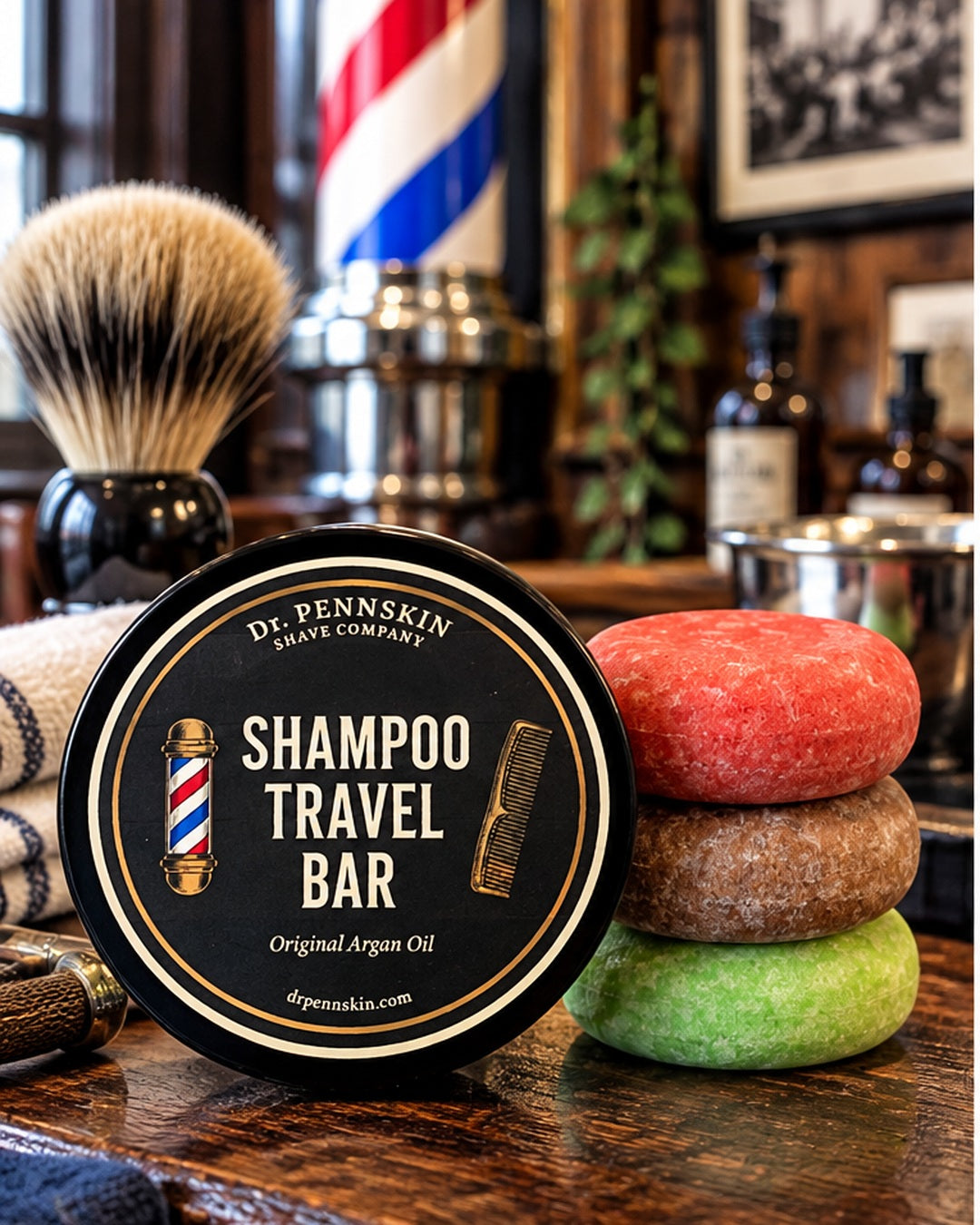 Shampoo Travel Bar with Tin by Dr. Pennskin