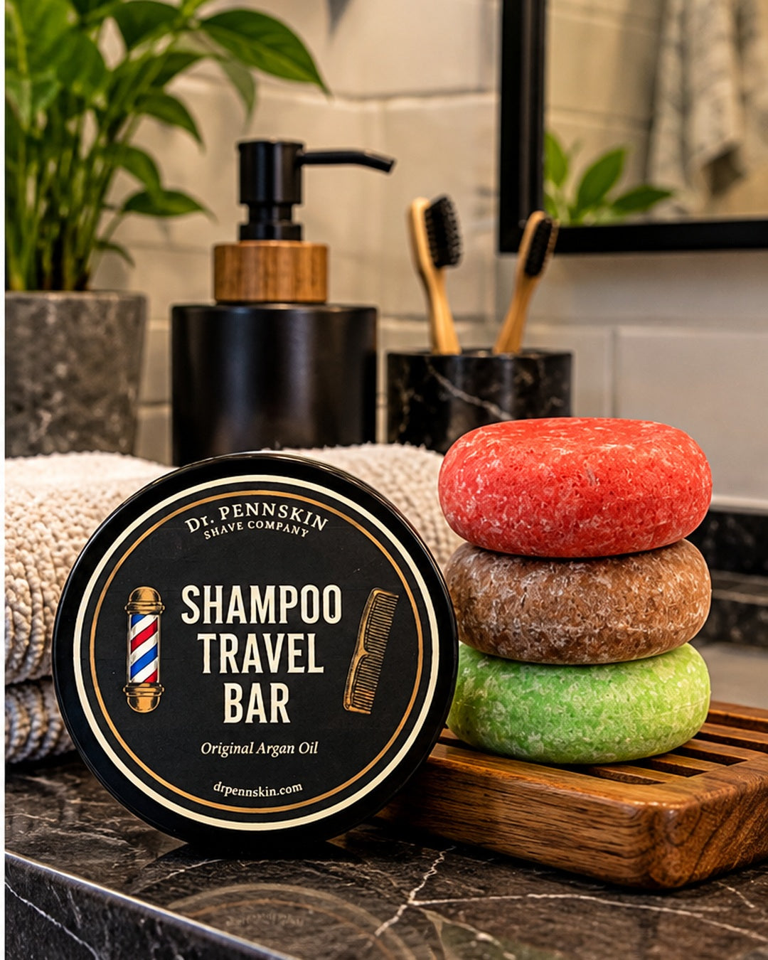 Shampoo Travel Bar with Tin by Dr. Pennskin