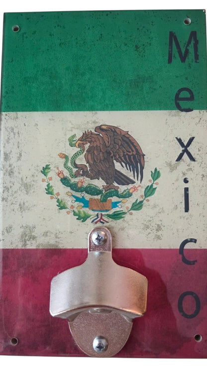 Mexican Flag Bottle Opener