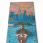New York City Skyline Painting Bottle Opener