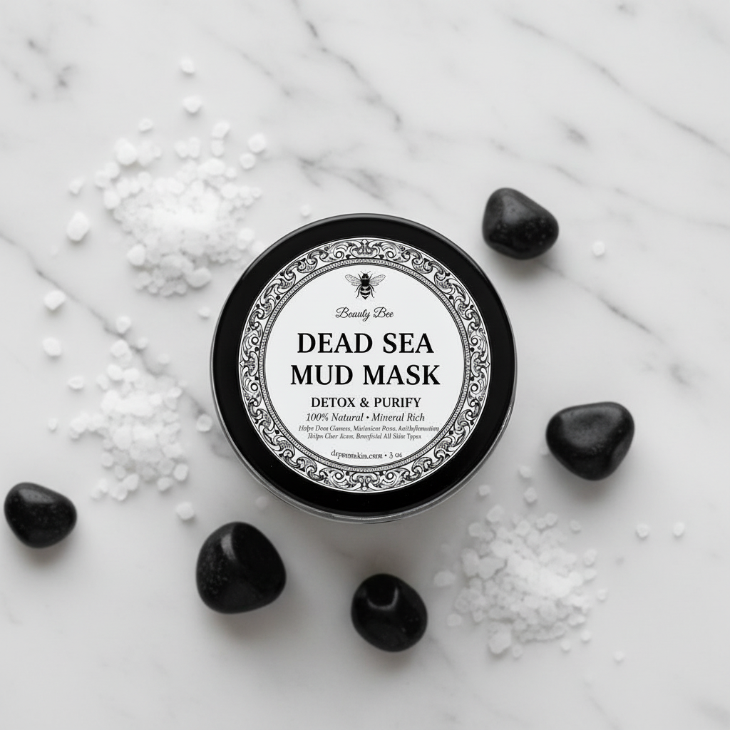 Dead Sea Mud Mask - Modern Stone Background