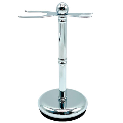 Parker Deluxe Chrome 2 Prong Shave Stand