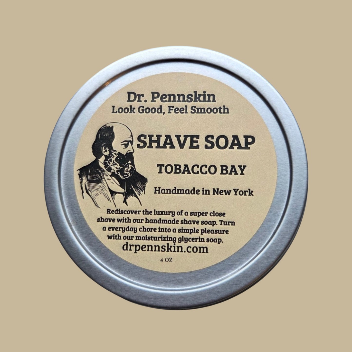 Dr. Pennskin Shave Soap in Tin